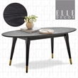 Elle Decor Clemintine Coffee Table in French Cocoa