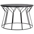 Elle Decor Fleur Coffee Table in Noir Black