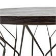 Elle Decor Fleur End Table in Noir Black