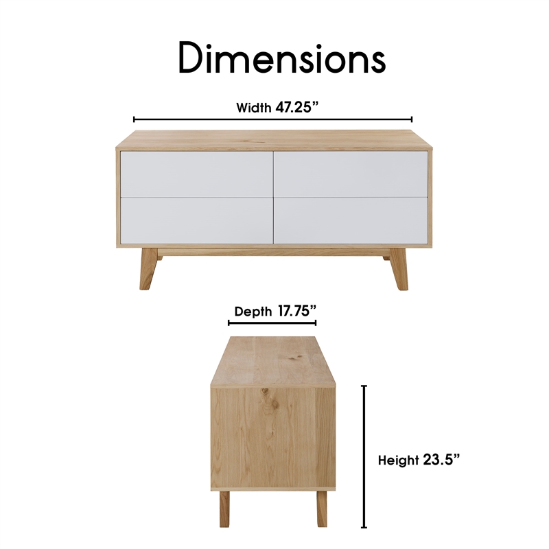 Elle Decor Giselle Sideboard in French Oak