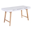 Elle Decor Giselle Writing Desk in French White