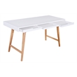 Elle Decor Giselle Writing Desk in French White