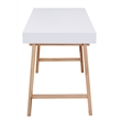 Elle Decor Giselle Writing Desk in French White
