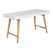 Elle Decor Giselle Writing Desk in French White