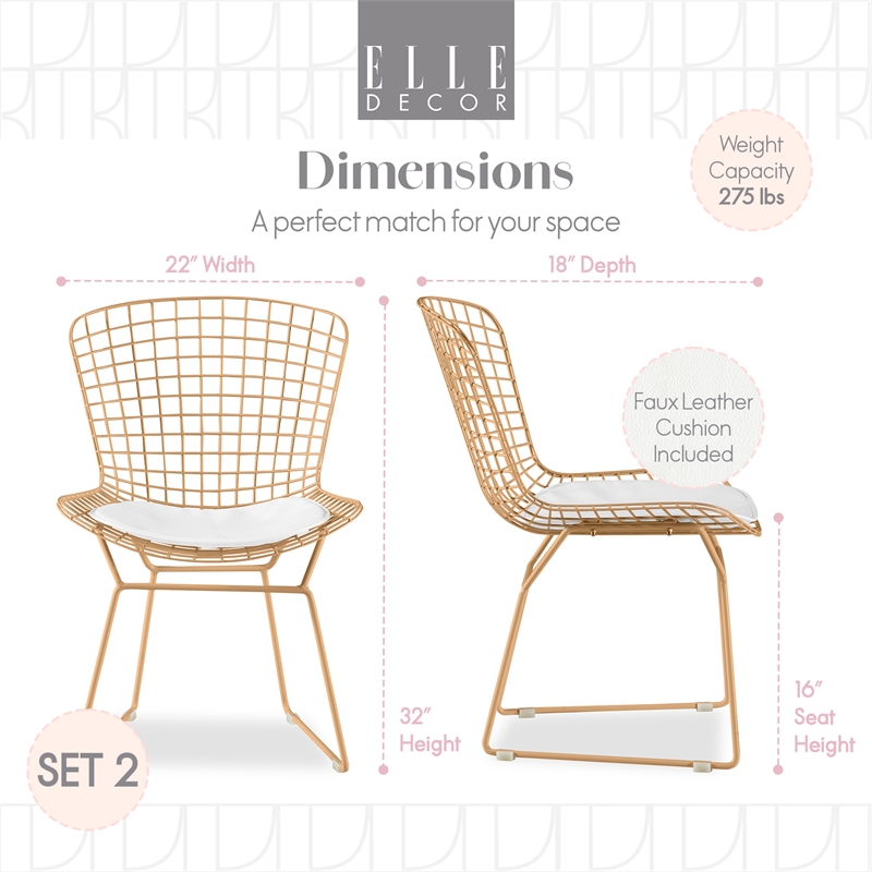 Holly wire dining chair sale