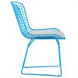 Elle Decor Holly Wire Dining Side Chair in French Turquoise (Set of 2)