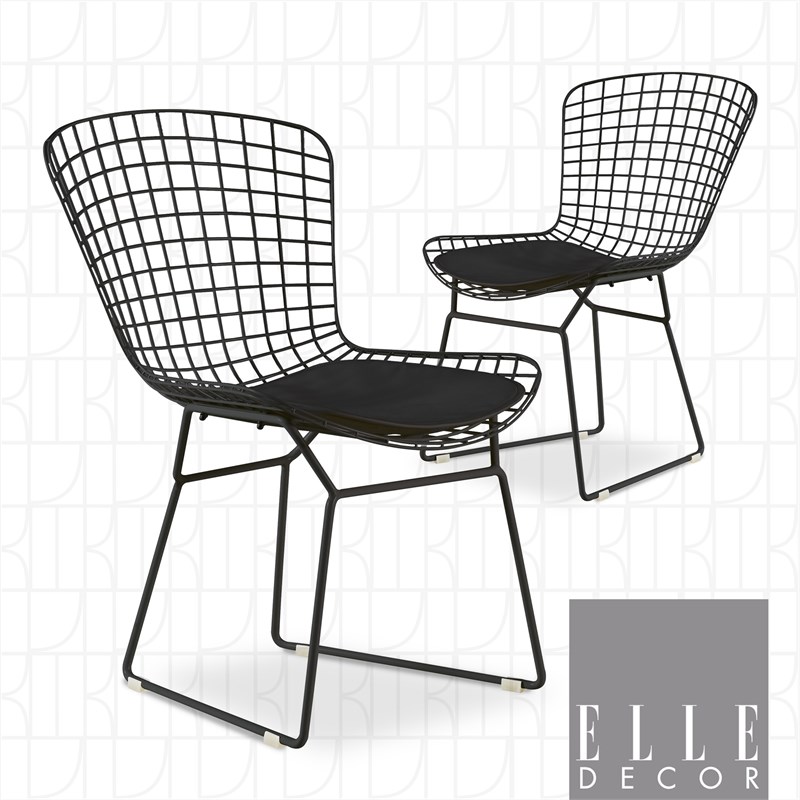 Elle Decor Holly Dining Chair Set of 2 Black