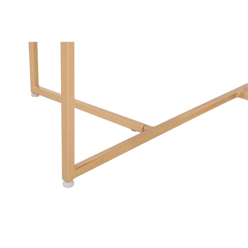 Elle Decor Ines Coffee Table in Burnt Sienna