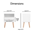 Elle Decor Lilou End Table in French White