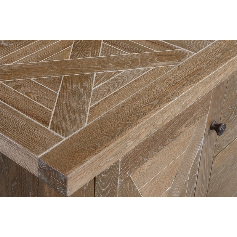 Elle Decor Marais Wood Sideboard in French Elm