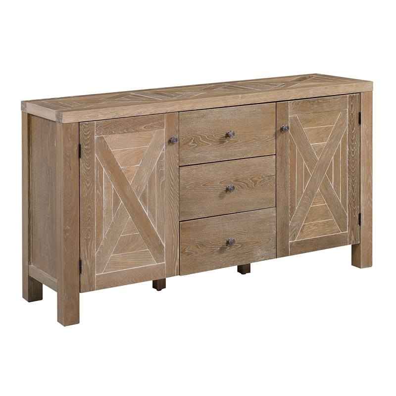 Elle Decor Marais Wood Sideboard in French Elm