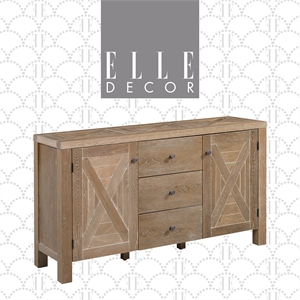 Elle Decor Marais Wood Sideboard in French Elm