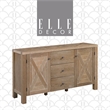 Elle Decor Marais Wood Sideboard in French Elm