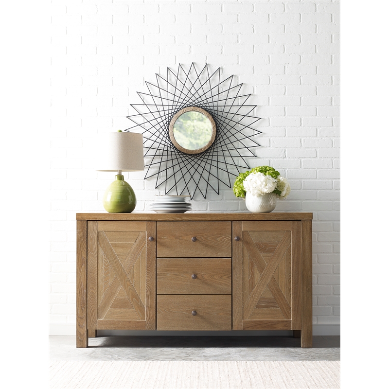 Elle Decor Marais Wood Sideboard in French Elm