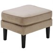 Elle Decor Olivia Accent Chair and Ottoman in French Taupe