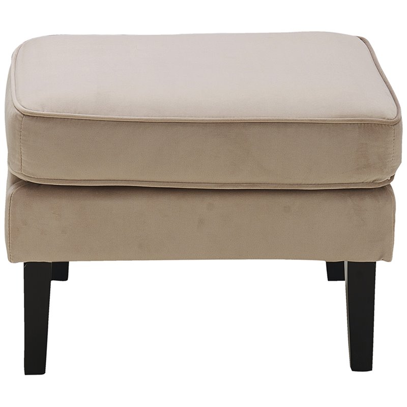 Elle Decor Olivia Accent Chair and Ottoman in French Taupe