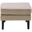 Elle Decor Olivia Accent Chair and Ottoman in French Taupe