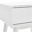 Elle Decor Rory 1 Drawer Side Table in French White