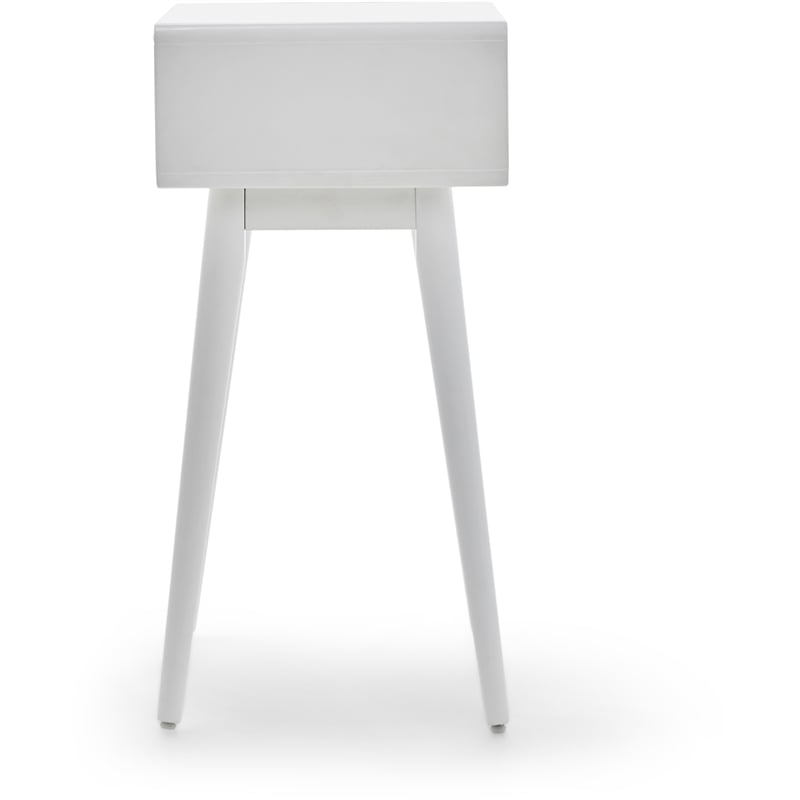 Elle Decor Rory 1 Drawer Side Table in French White