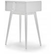 Elle Decor Rory 1 Drawer Side Table in French White