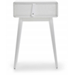 Elle Decor Rory 1 Drawer Side Table in French White