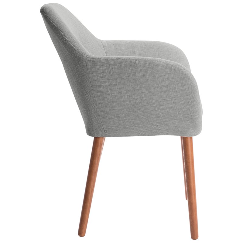 Elle Decor Roux Arm Chair in French Gray