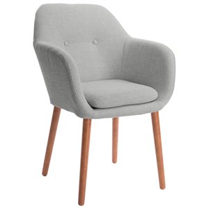 Elle Decor Roux Arm Chair in French Gray