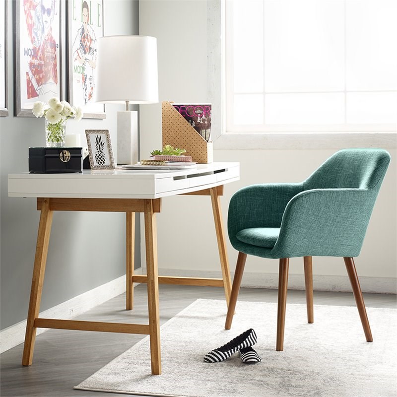Elle Decor Roux Arm Chair in French Turquoise