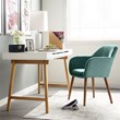 Elle Decor Roux Arm Chair in French Turquoise