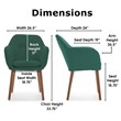 Elle Decor Roux Arm Chair in French Turquoise