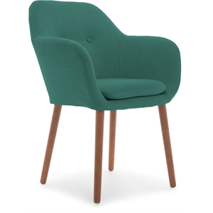 Elle Decor Roux Arm Chair in French Turquoise