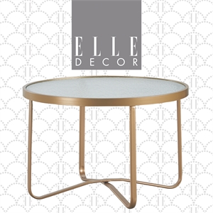 Elle Decor Mirabelle Outdoor Coffee Table in French Gold