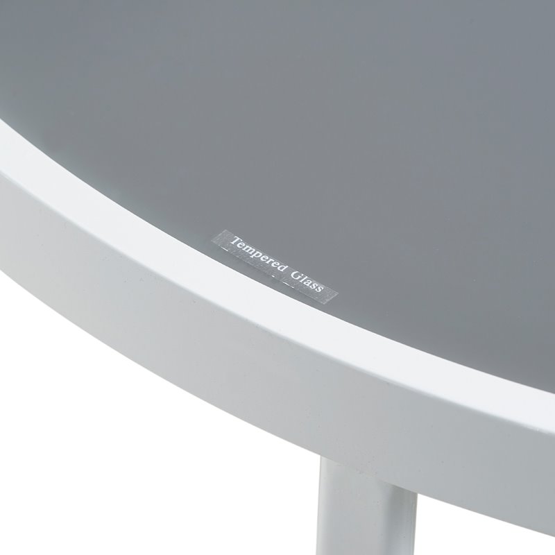 Elle Decor Mirabelle Outdoor Side Table in French White