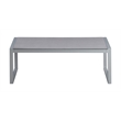 Elle Decor Tropez Outdoor Coffee Table in French Gray Mesh