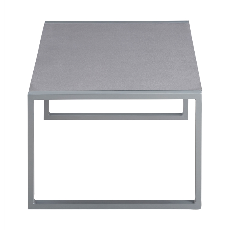 Elle Decor Tropez Outdoor Coffee Table in French Gray Mesh