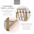 Elle Decor Mirabelle Outdoor Arm Chair in White and French Gold