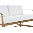 Elle Decor Mirabelle Outdoor Sofa in White and French Gold