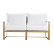 Elle Decor Mirabelle Outdoor Sofa in White and French Gold