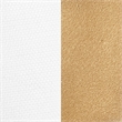 Elle Decor Mirabelle Outdoor Ottoman in White and French Gold