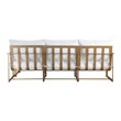 Elle Decor Mirabelle Outdoor Sectional in White and French Gold