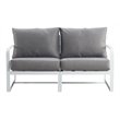 Elle Decor Mirabelle Outdoor Sofa in Gray and French White