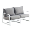 Elle Decor Mirabelle Outdoor Sofa in Gray and French White