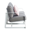 Elle Decor Mirabelle Outdoor Sofa in Gray and French White