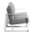 Elle Decor Mirabelle Outdoor Sofa in Gray and French White