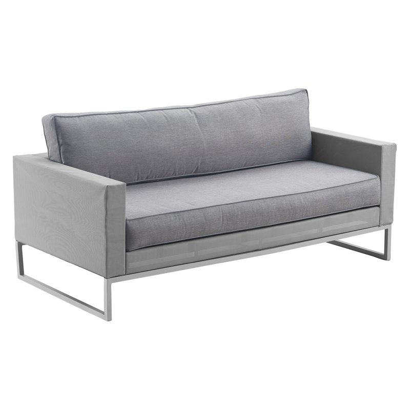 Elle Decor Tropez Sofa French Gray Mesh