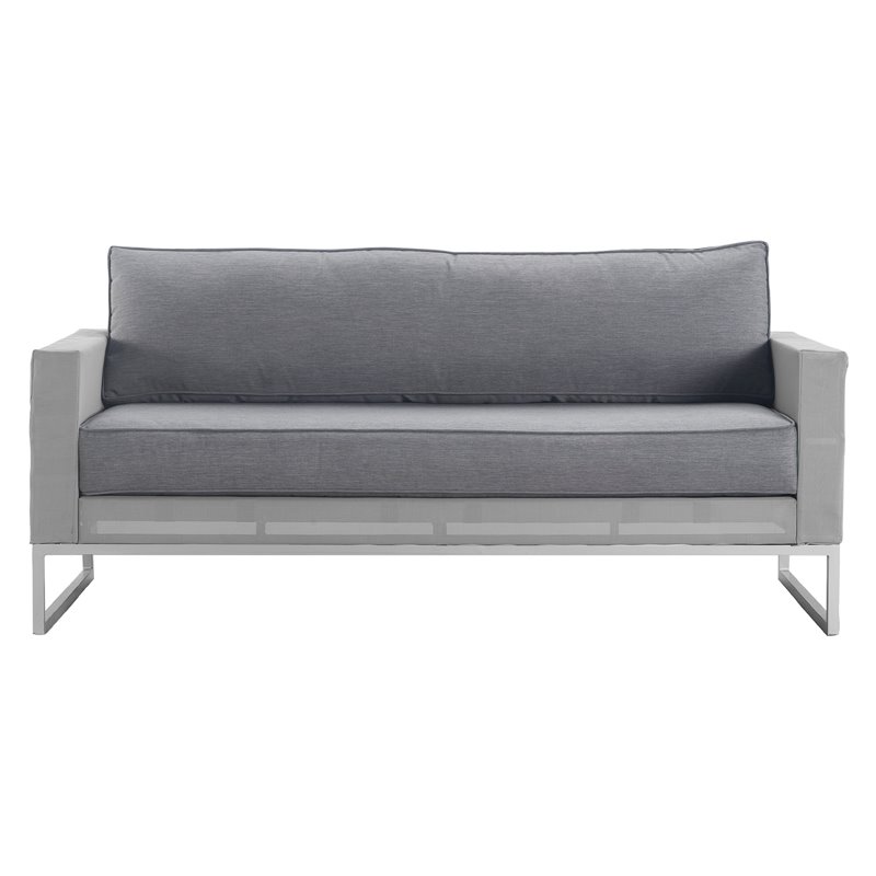 Elle Decor Tropez Sofa French Gray Mesh
