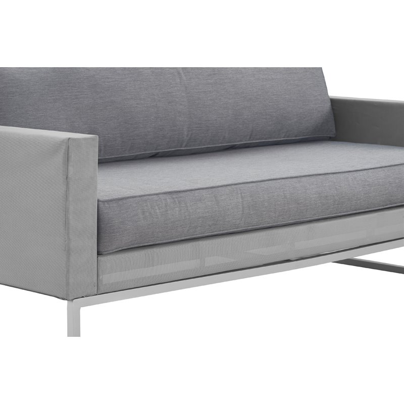 Elle Decor Tropez Sofa French Gray Mesh