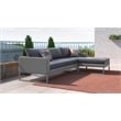Elle Decor Tropez Sectional French Gray Mesh