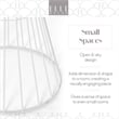 Elle Decor Lulu Modern Hourglass End Table with Metal Top for Bedroom White