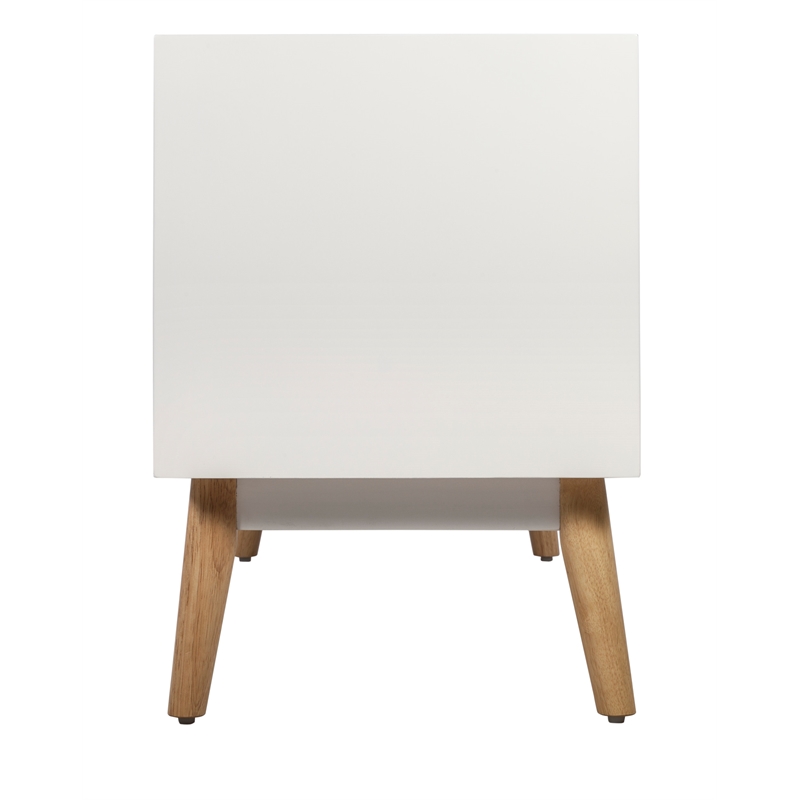 Elle Decor Aurie Media Console in French White